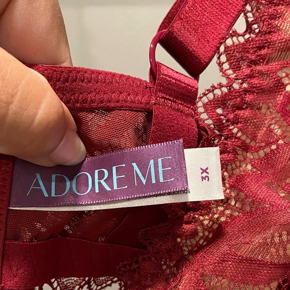 Adore Me Scarlet Lace Bralette 3X - Picture 2 of 7